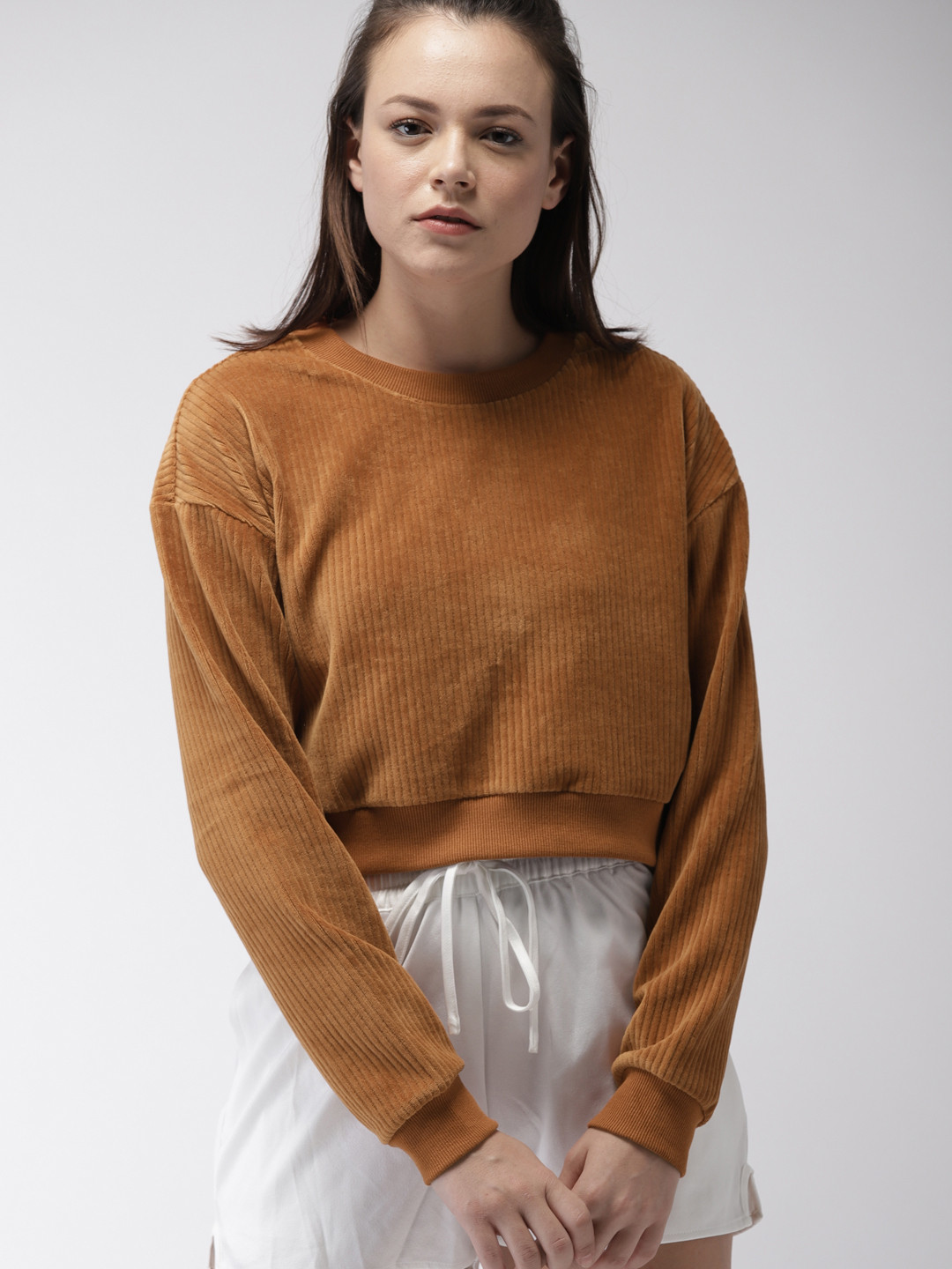 Brown zip up hoodie with a warm inside #hoodies