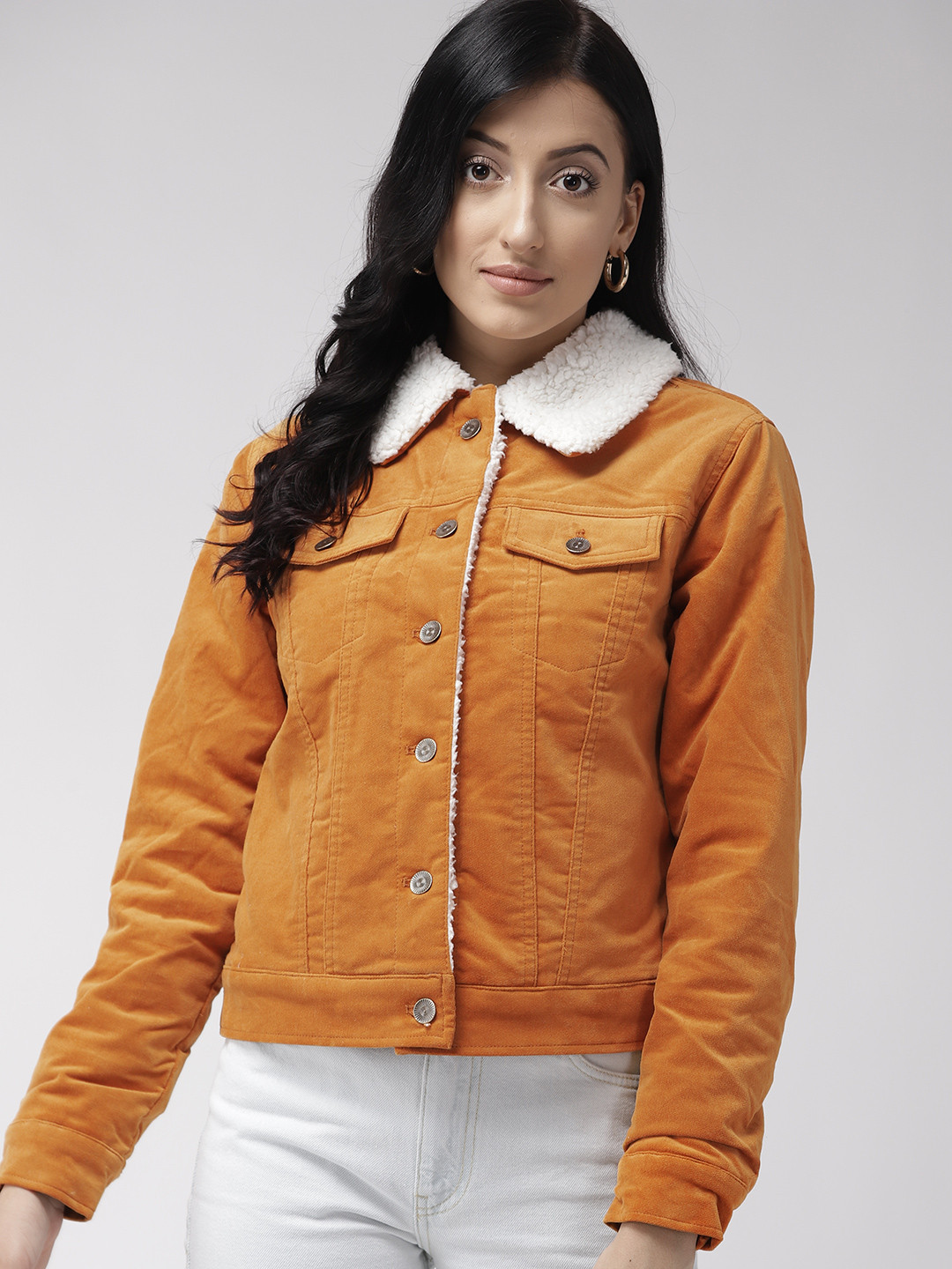 Buy FOREVER 21 Women Mustard Brown Solid Tailored Jacket Jackets for Women 7694933 Myntra