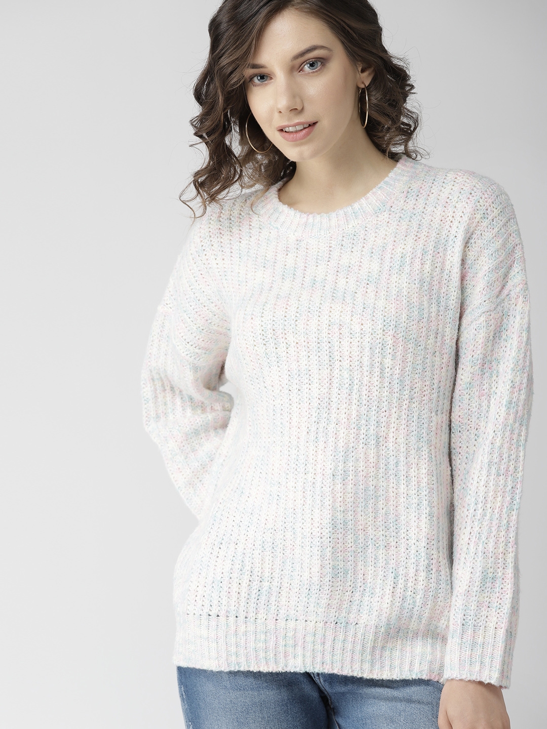off white sweater pink