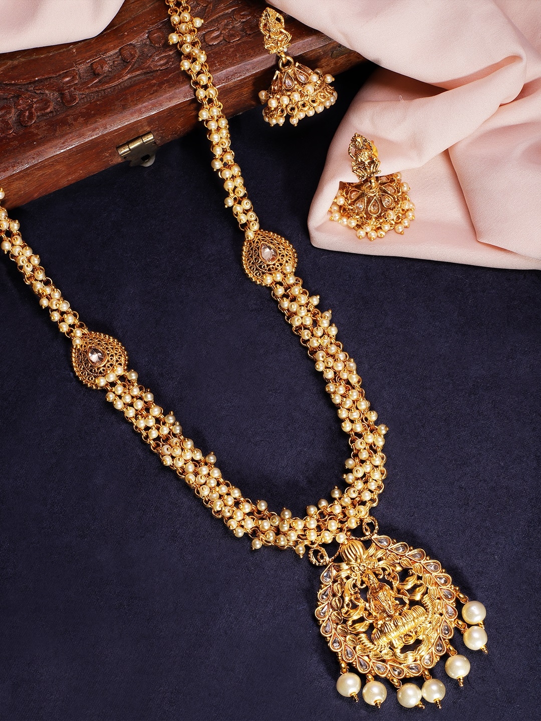 Buy Rubans Gold Plated Handcrafted Jewellery Set - Jewellery Set for Women 7696412 | Myntra
