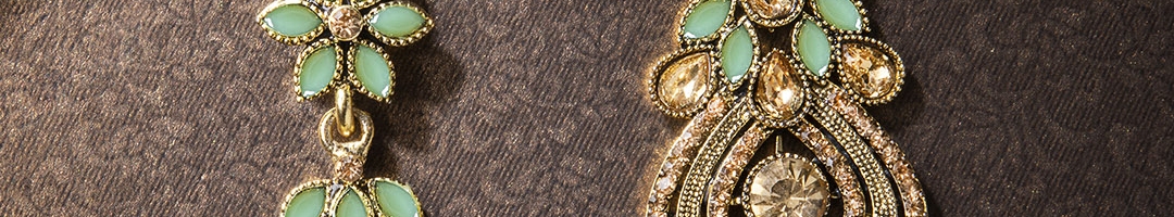 Buy Rubans Gold Plated Contemporary Drop Earrings - Earrings for Women ...