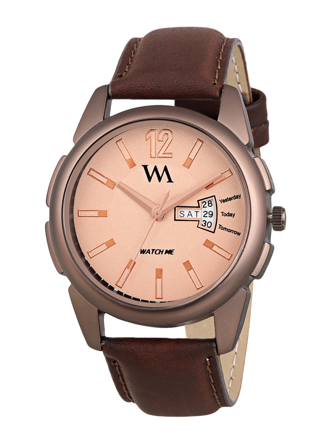 Buy WM Men Peach Coloured Analogue Watch DDWM 037aeonssz Watches for