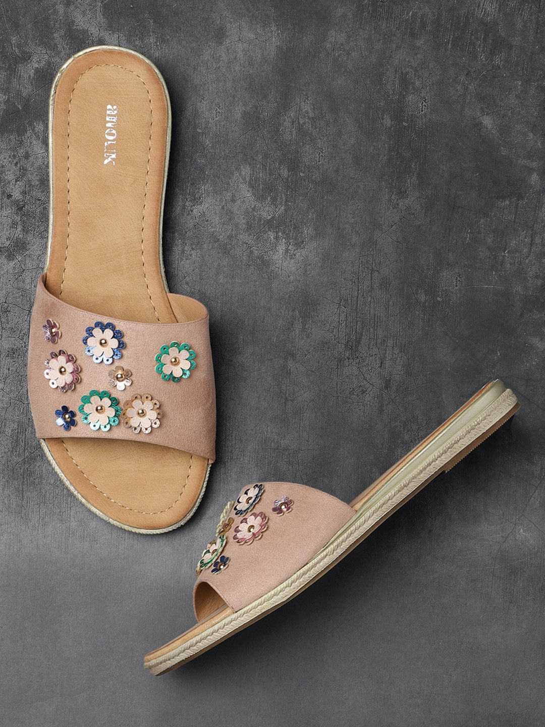 anouk open toe flats