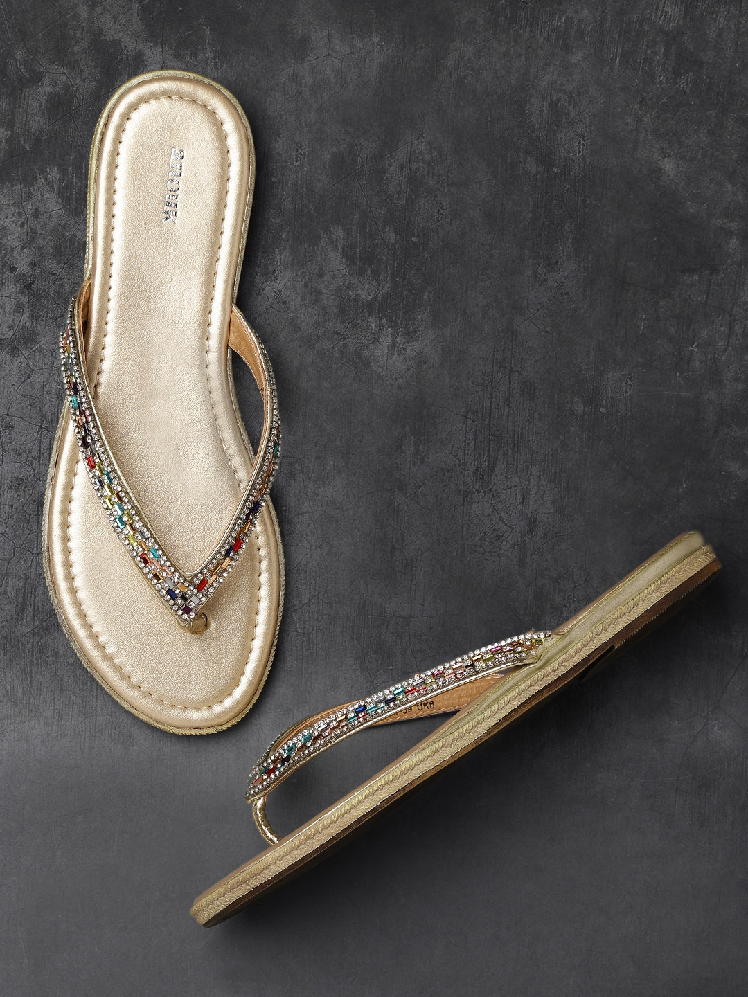 anouk open toe flats
