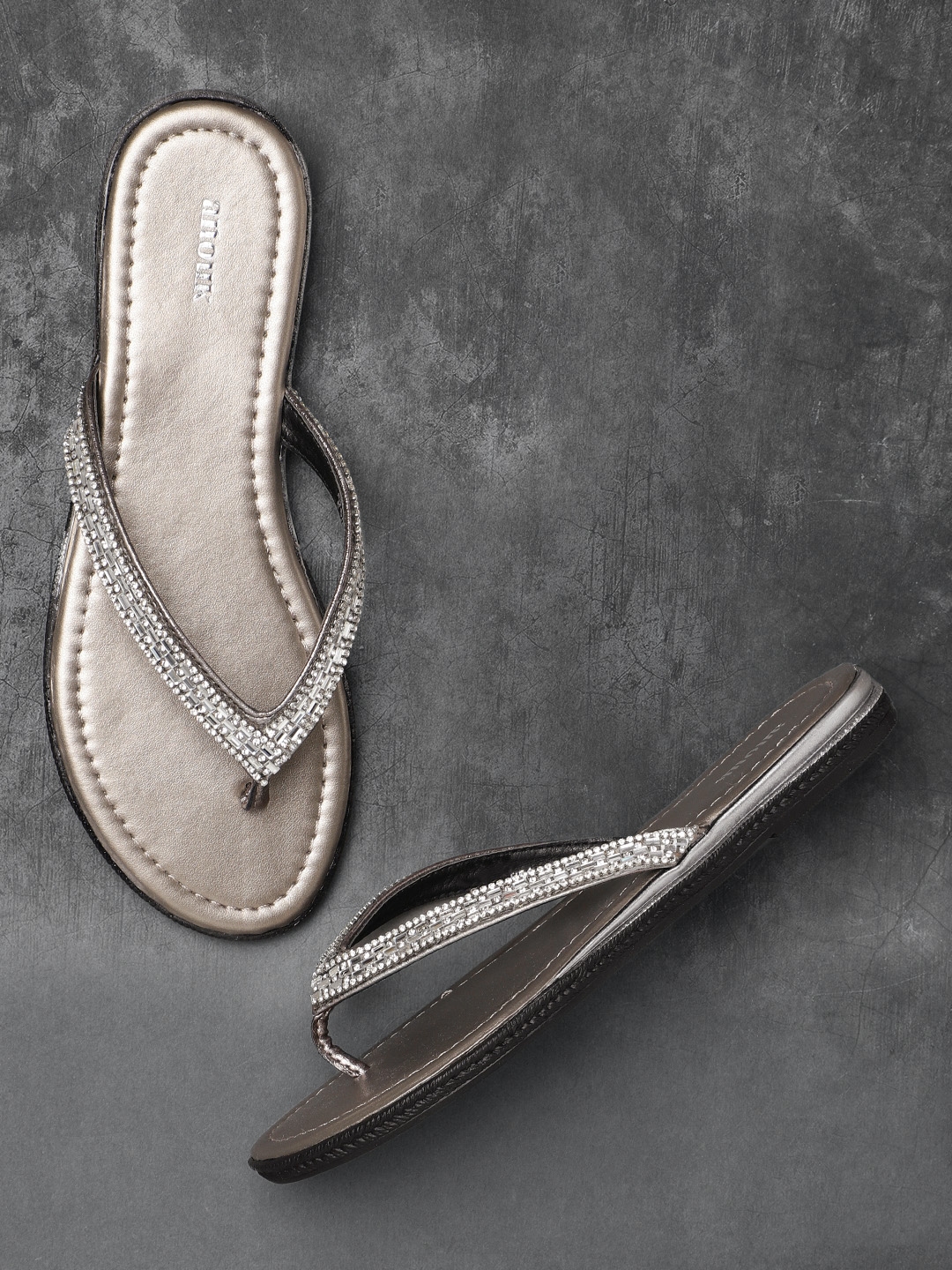 anouk open toe flats