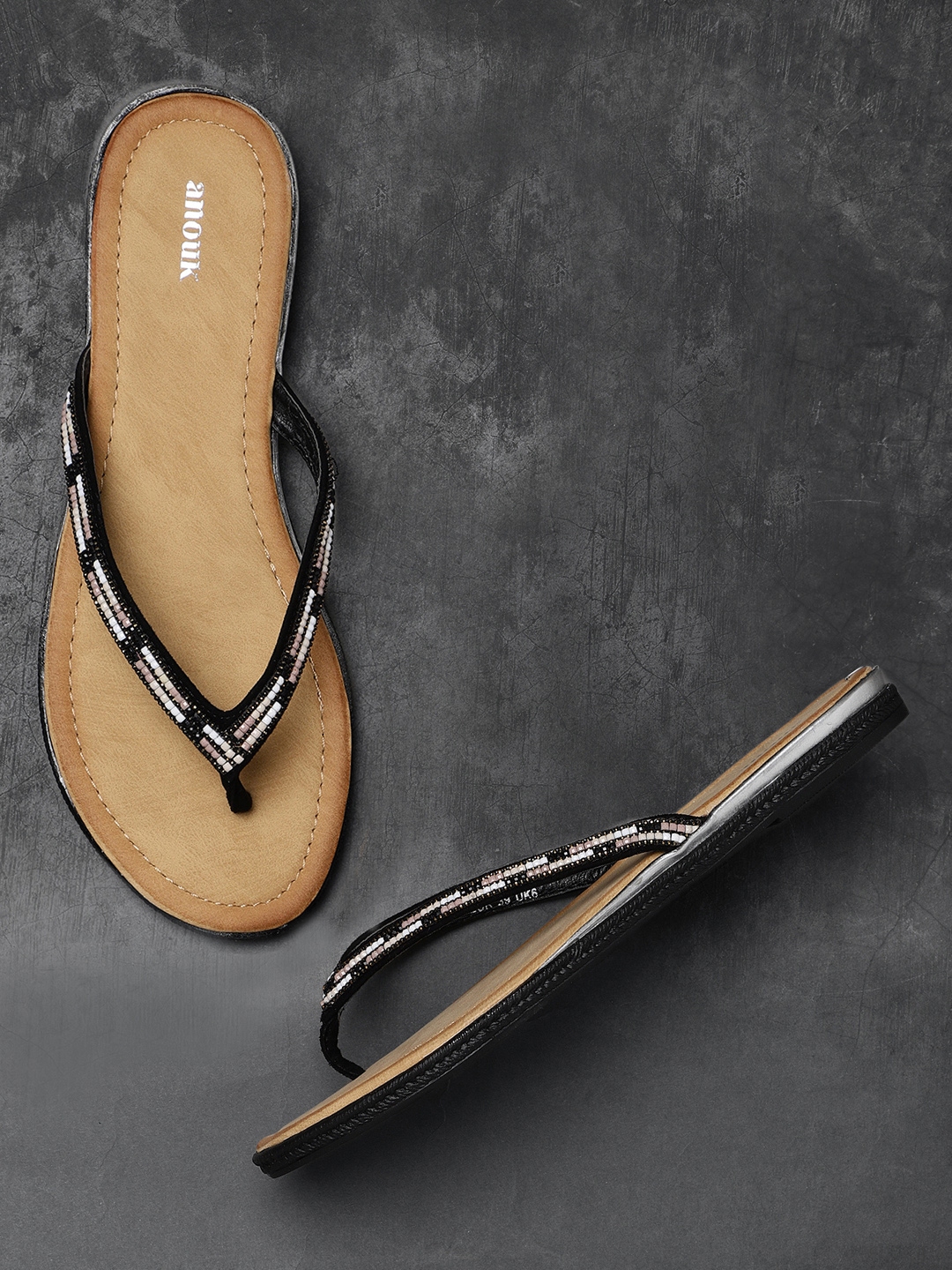 anouk open toe flats