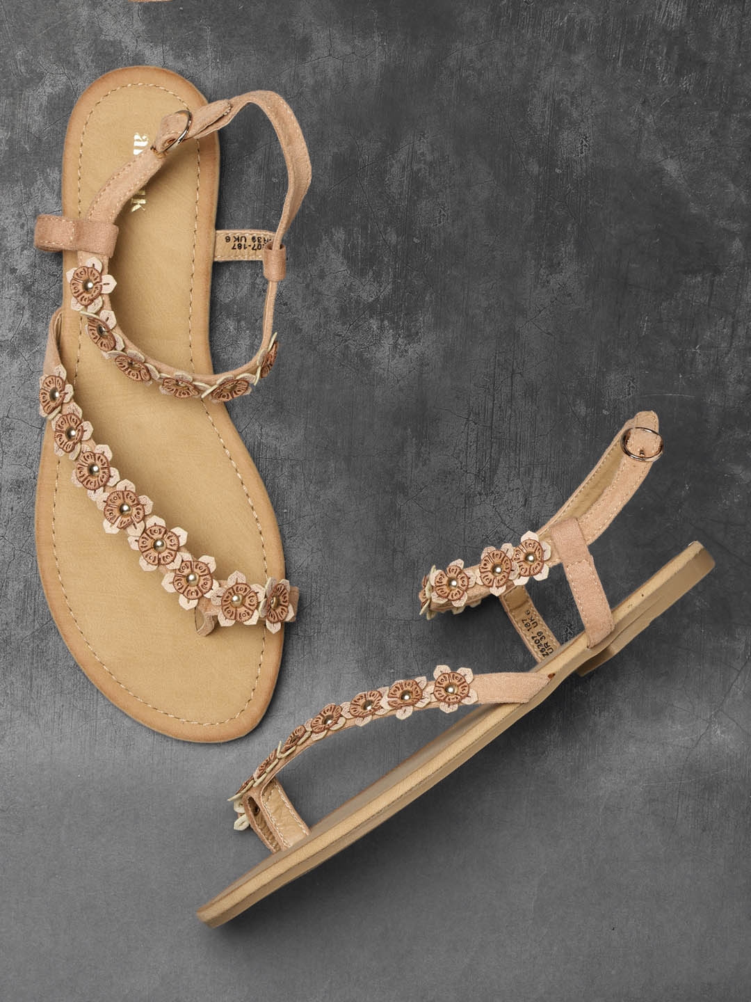 anouk open toe flats