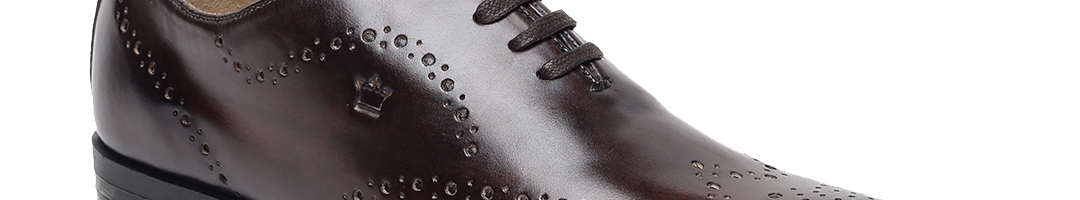 Buy Louis Philippe Men Brown Leather Formal Derbys - Formal Shoes for Men 7704881 | Myntra
