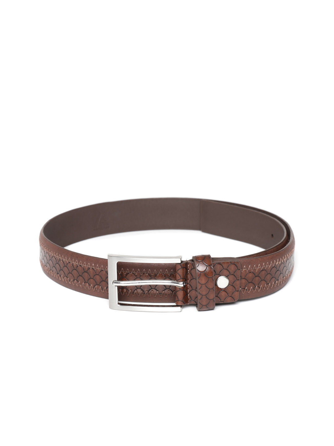 Buy HAMILTON Men Brown Textured Belt Belts for Men 7707027 Myntra