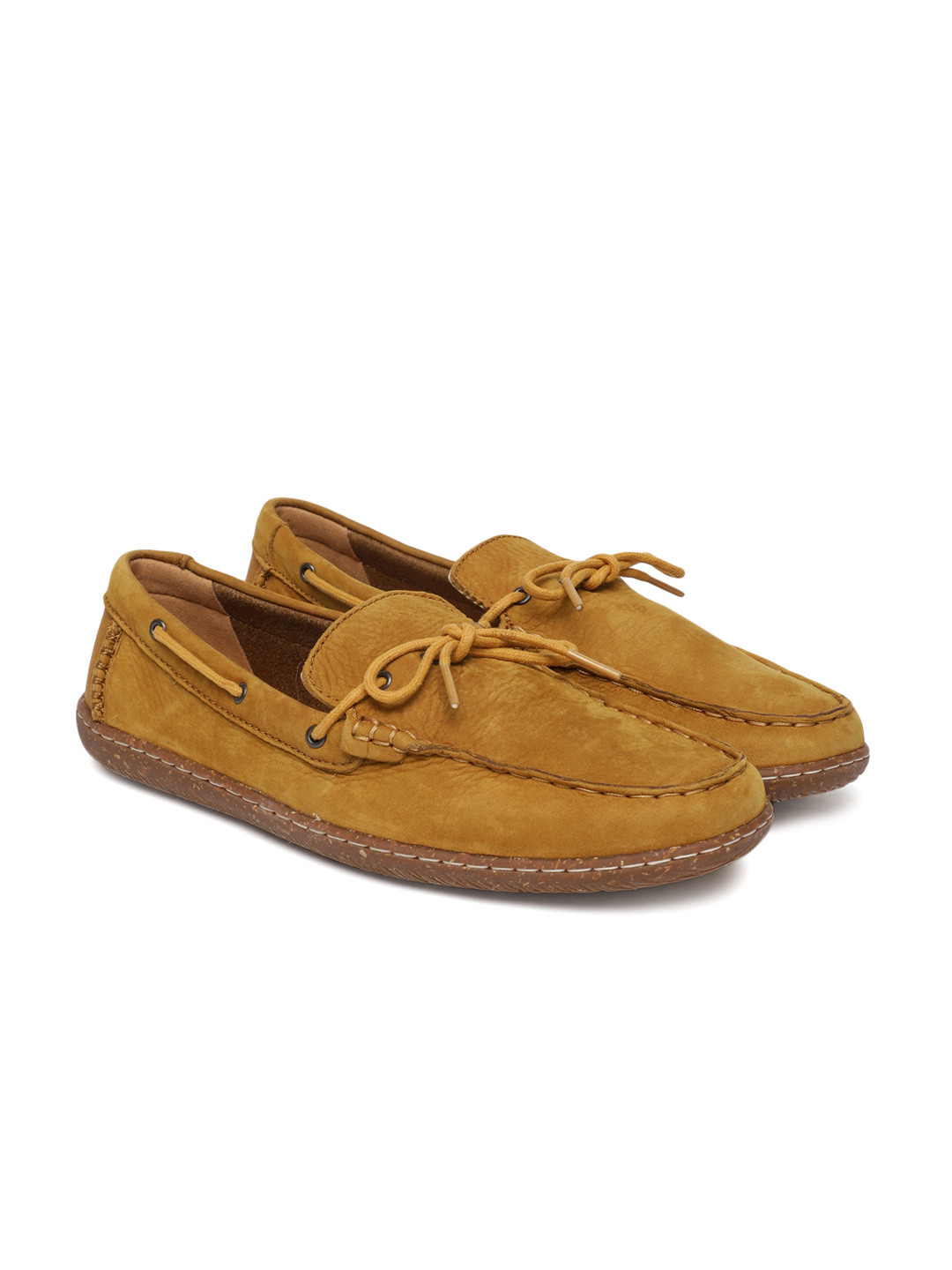 Buy Clarks Men Mustard Leather Loafers Casual Shoes for Men 7713761