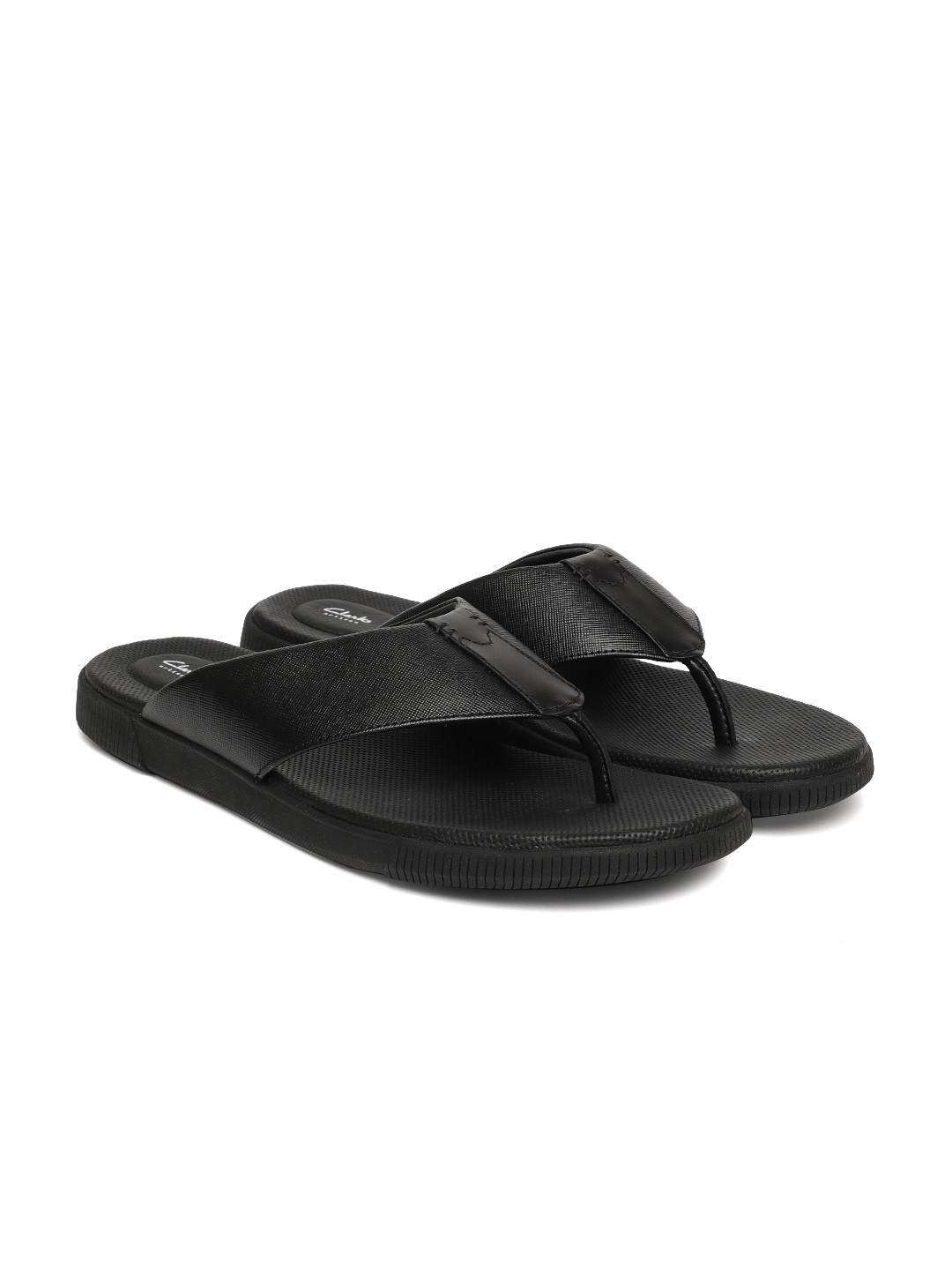 Buy Clarks Men Black Leather Comfort Sandals Sandals for Men 7713779 Myntra