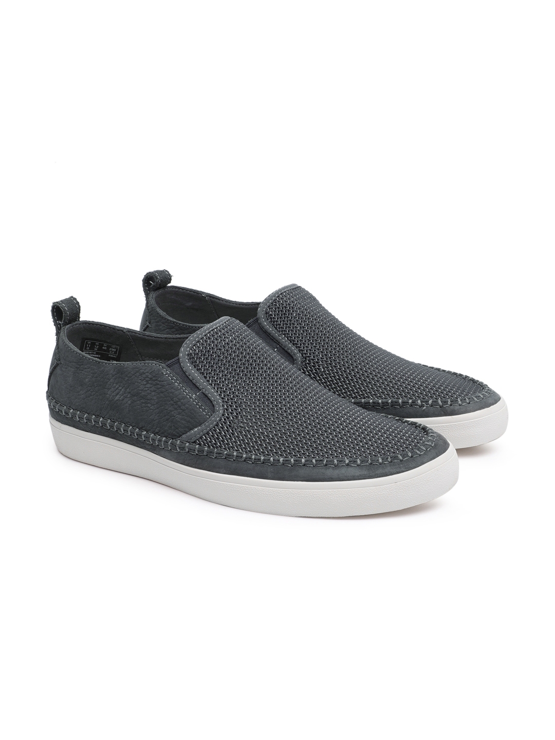 Buy Clarks Men Grey Slip On Sneakers - Casual Shoes for Men 7713793 ...