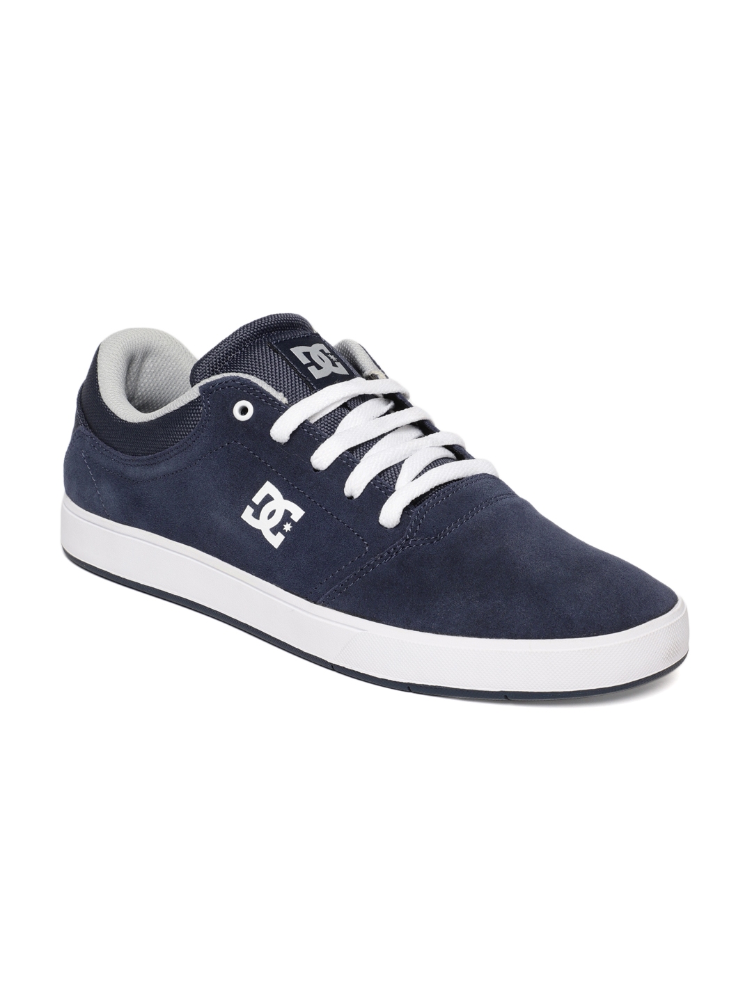 Buy DC Men Navy Blue CRISIS Suede Sneakers - Casual Shoes for Men ...