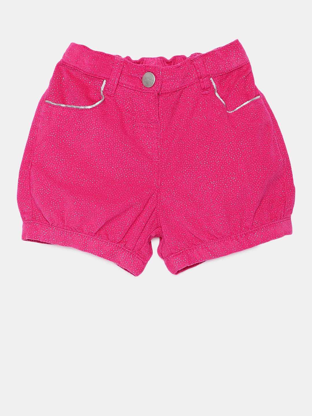 Buy Juniors By Lifestyle Girls Pink Shimmery Shorts - Shorts for Girls ...
