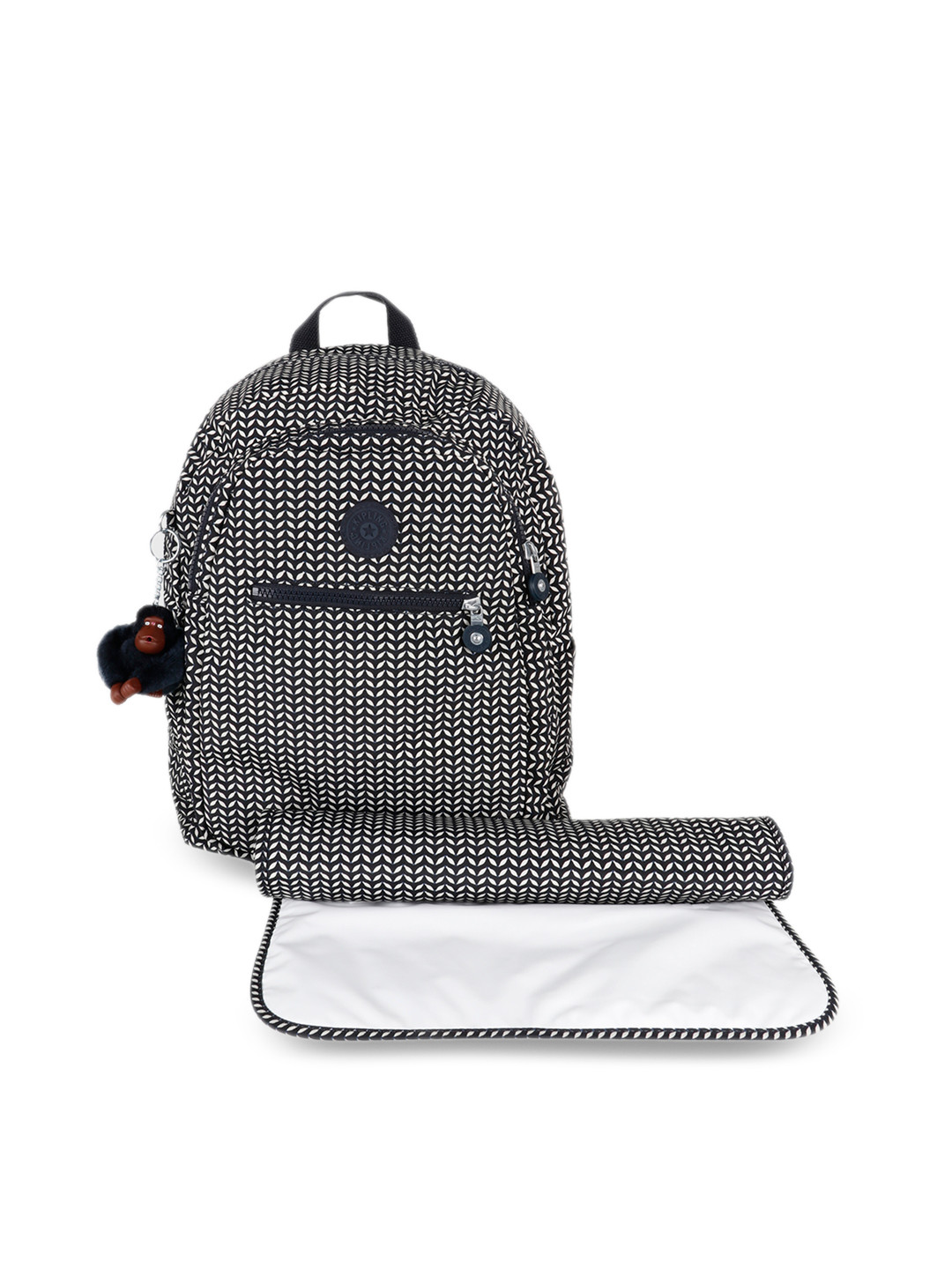 Buy Kipling Women Black & White Printed Baby Backpack Backpacks for Women 7717687 Myntra