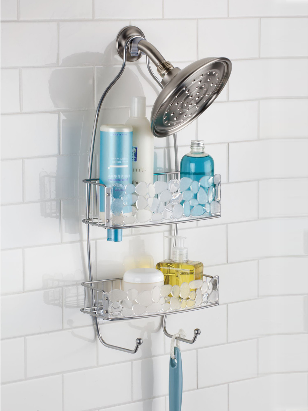 Buy INTERDESIGN White Adjustable Shower Caddy Bathroom Accessories