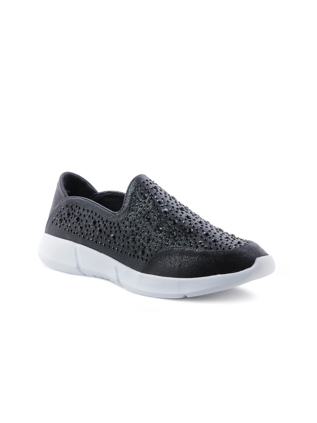 london rag solid black sneakers