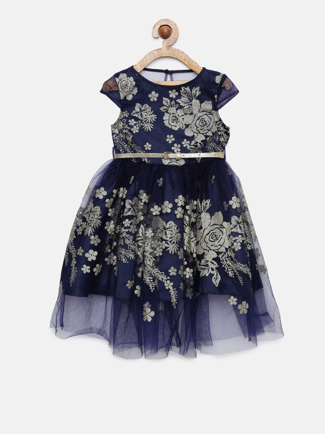 Buy MONSOON CHILDREN Girls Navy Blue Printed Fit And Flare Dress