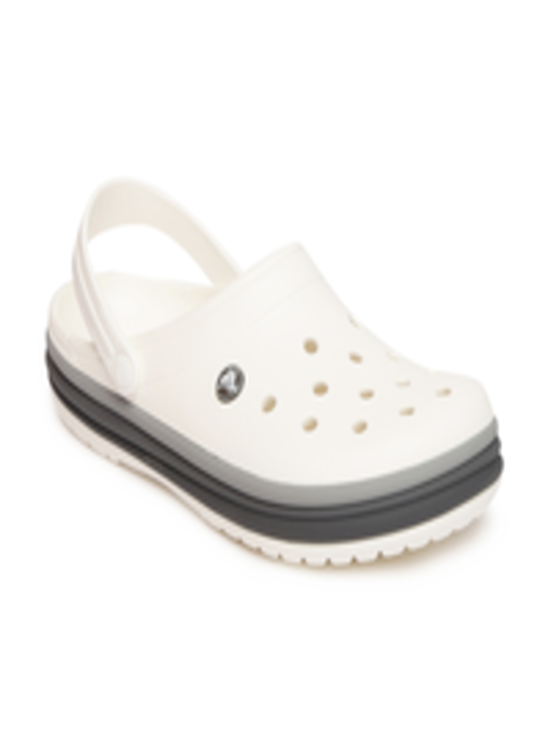 Buy Crocs Crocband Unisex White Solid Clogs - Flip Flops for Unisex ...