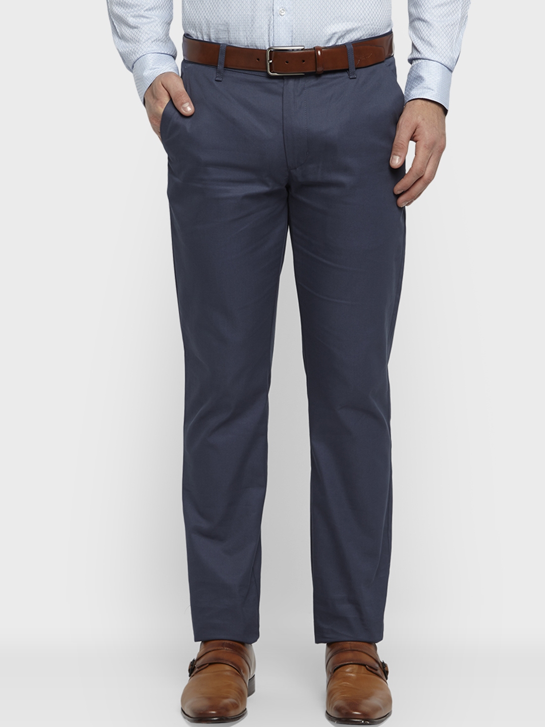 blue formal trousers mens