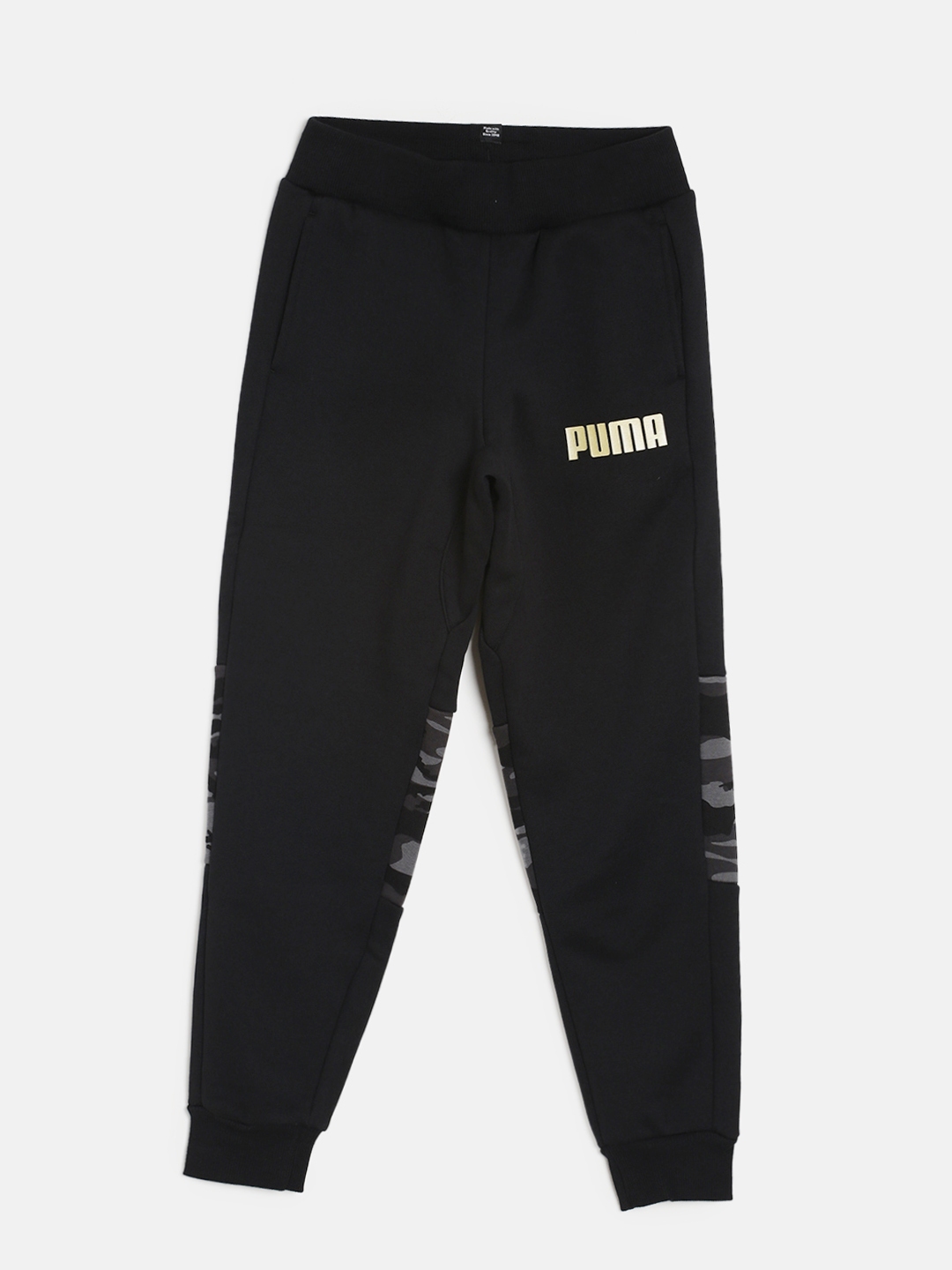 mens black and gold joggers