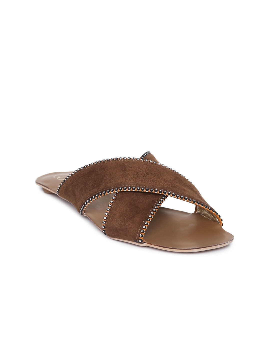 open toe flats myntra