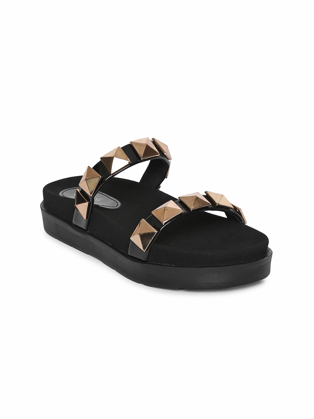 open toe flats myntra