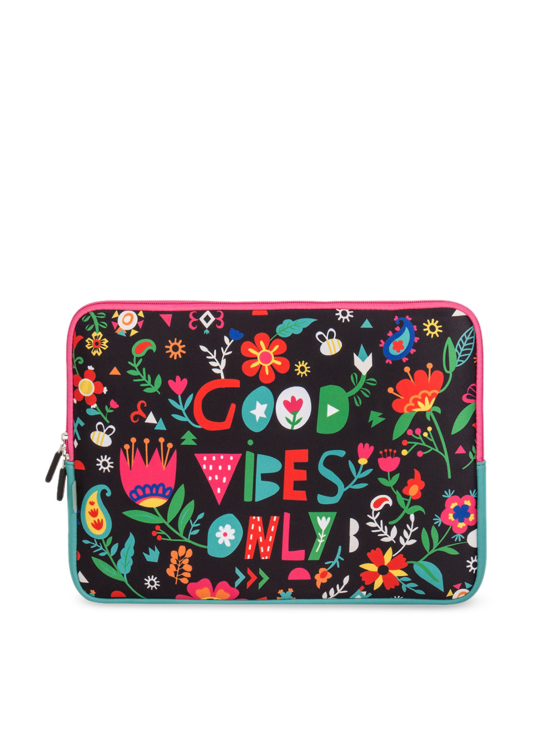 Buy Chumbak Unisex Black Printed Laptop Sleeve Laptop Bag for Unisex