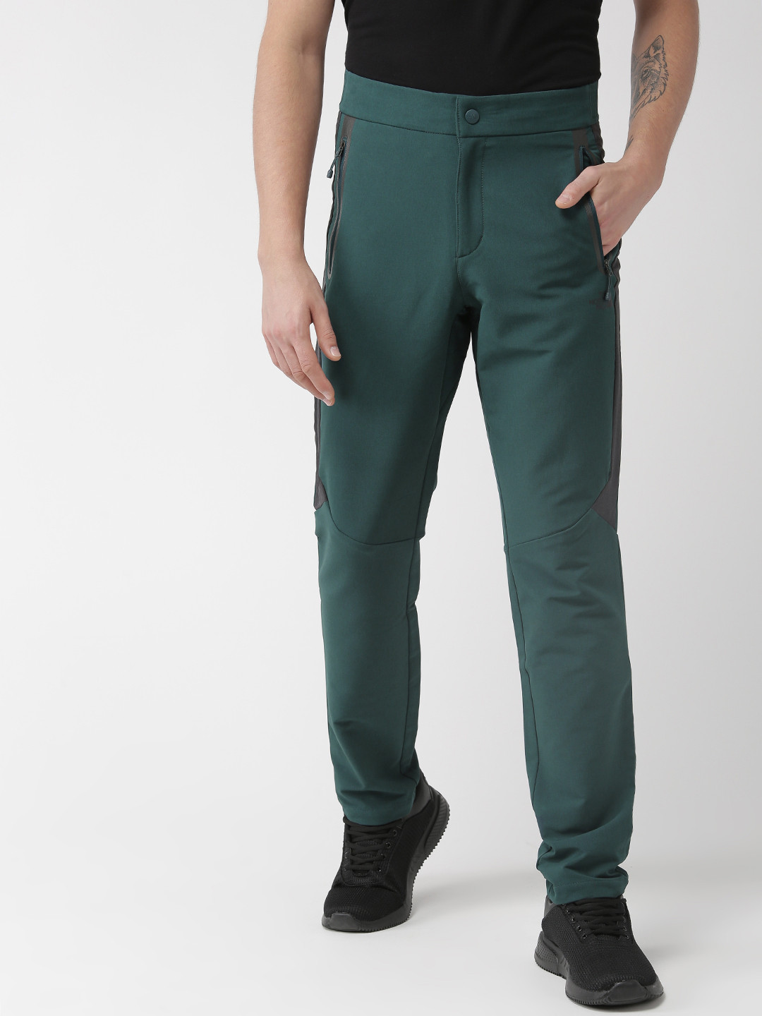 Buy The North Face Men Green Solid Fast Hike Pants Trousers for Men