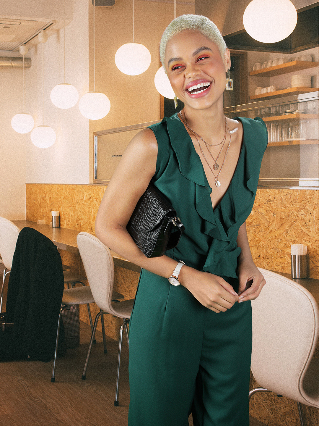 Buy RARE Green Solid Basic Jumpsuit Jumpsuit for Women 7761616 Myntra