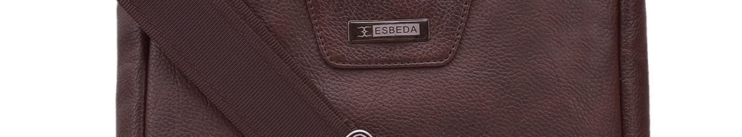 Buy ESBEDA Men Brown Solid Messenger Bag - Messenger Bag for Men ...