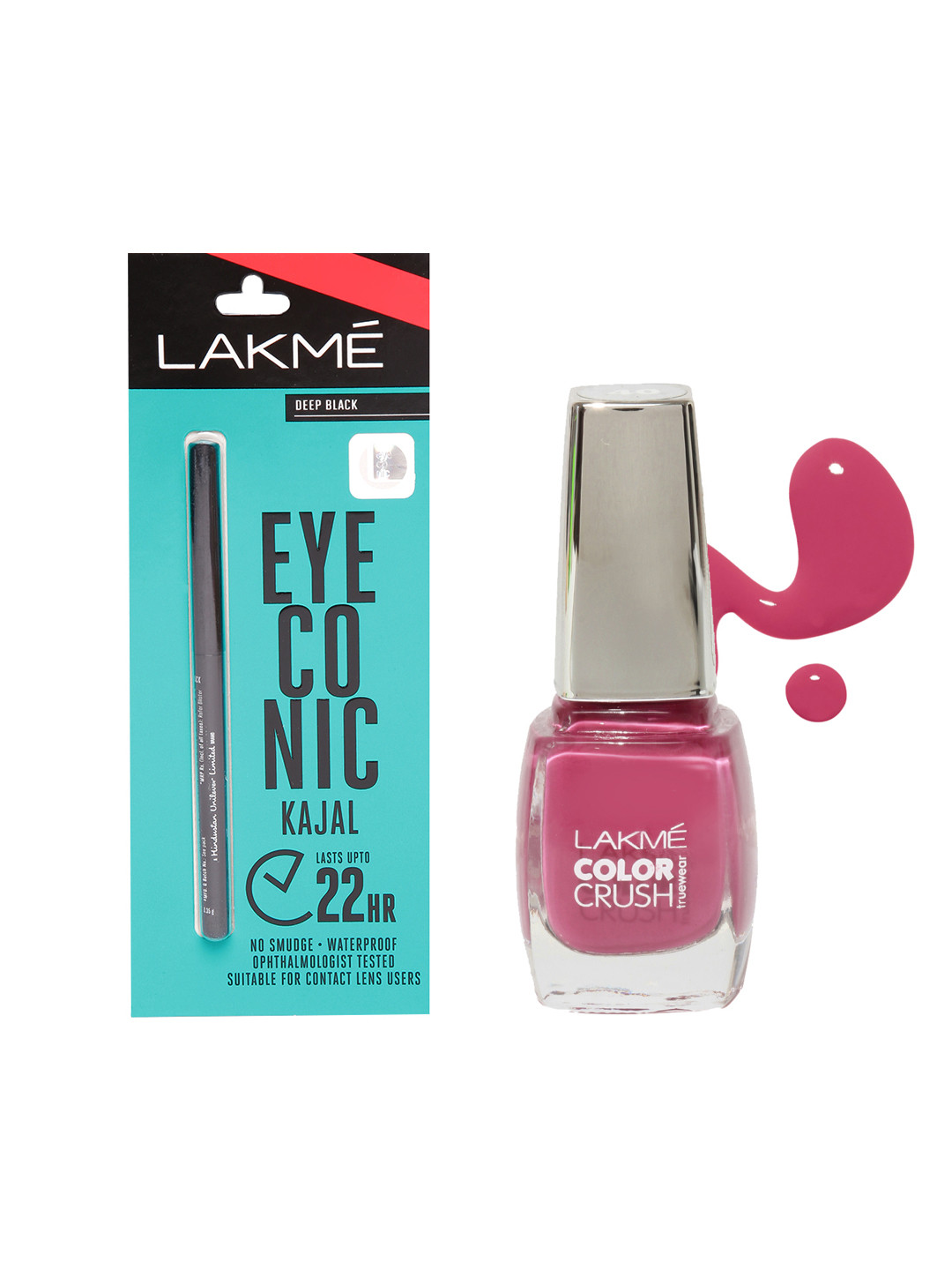 Buy Lakme Set Of Kajal & Nail Polish Kajal And Eyeliner for Women