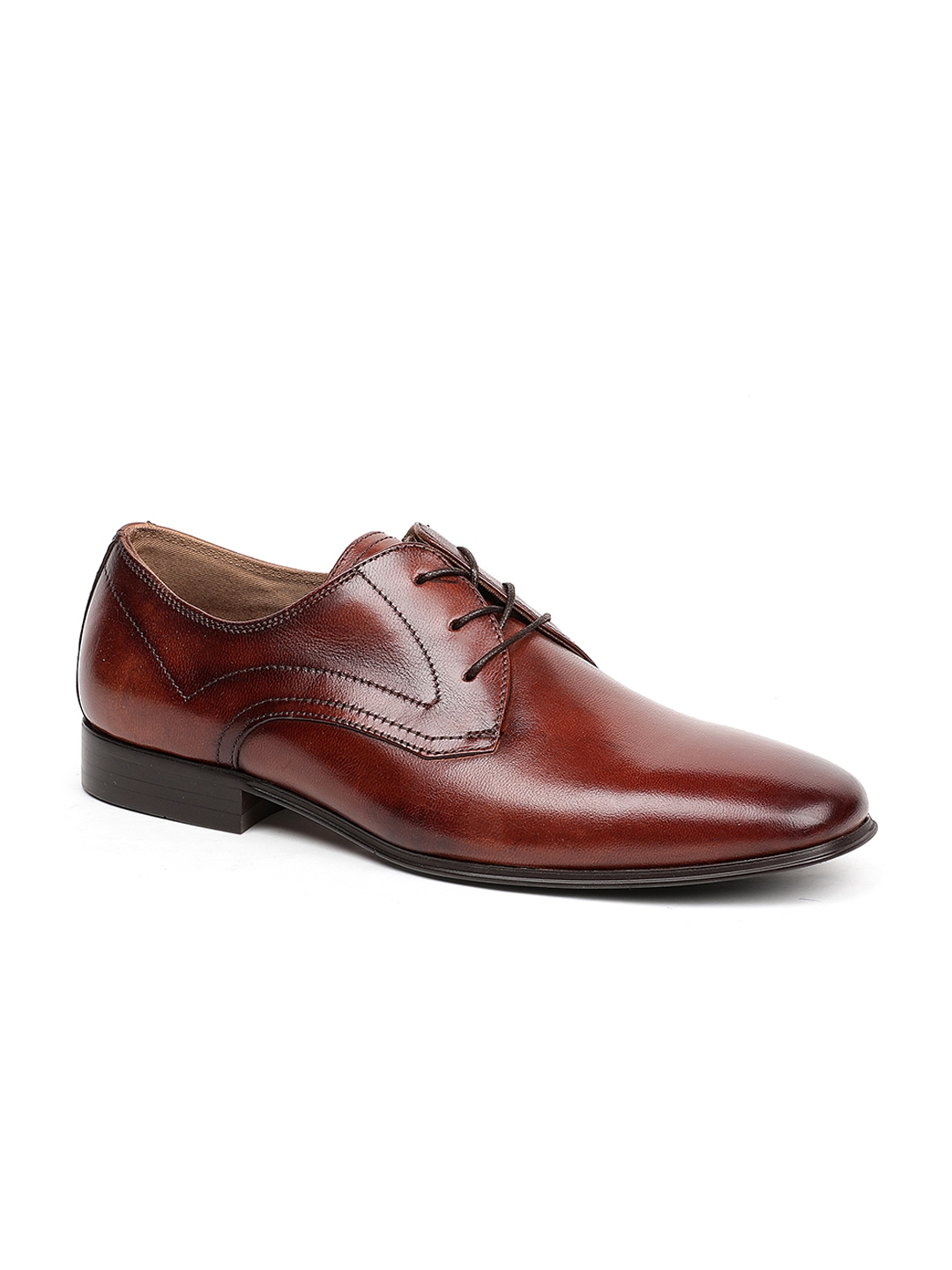 Buy ALDO Men Brown Formal Leather Derbys - Formal Shoes for Men 7763951 ...