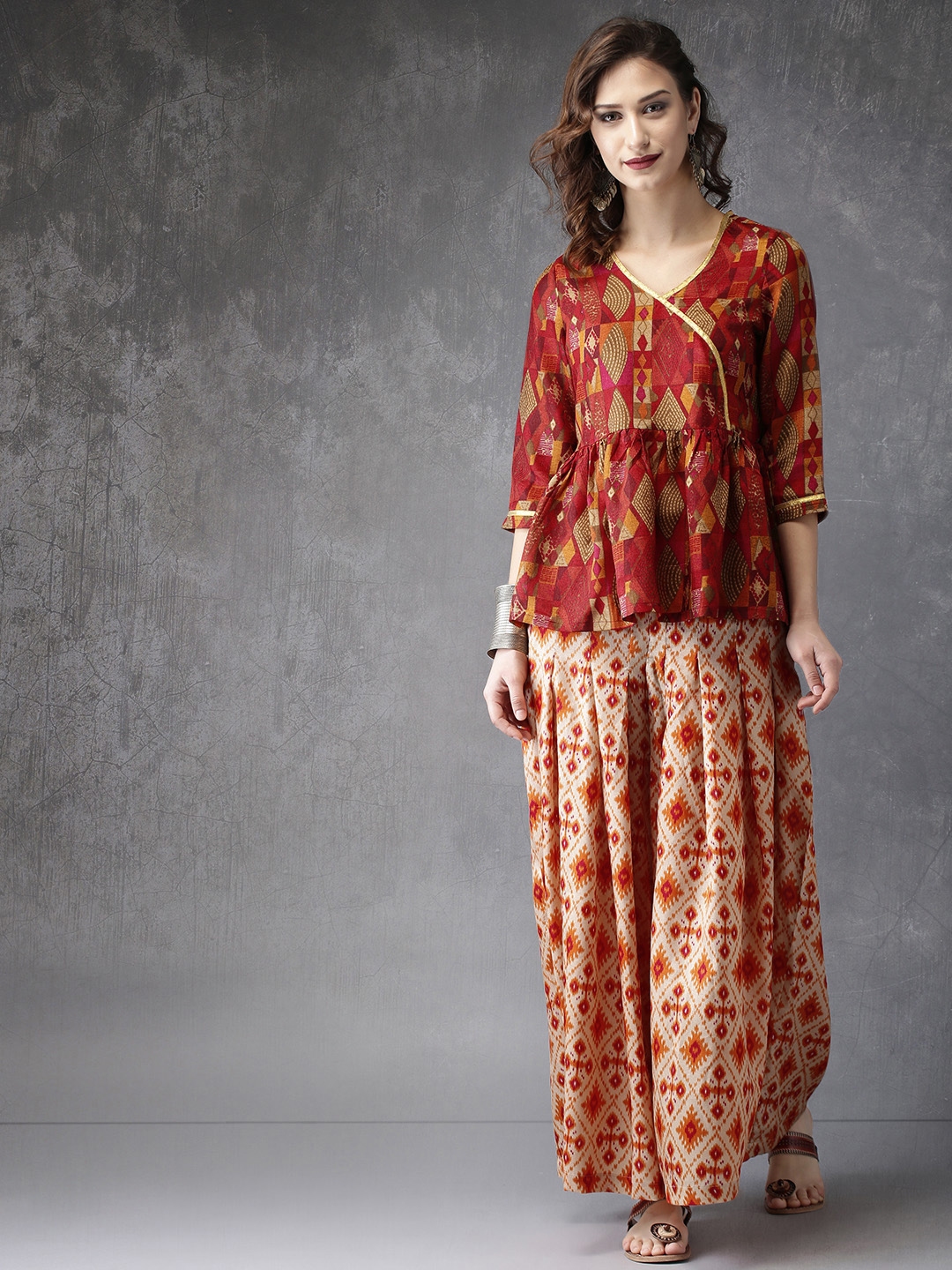 myntra anouk kurta set