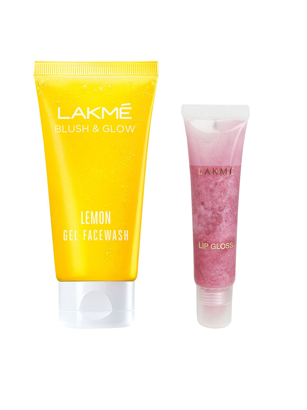 Buy Lakme Set Of Bubblegum Lip Gloss & Blush And Glow Lemon Gel Face