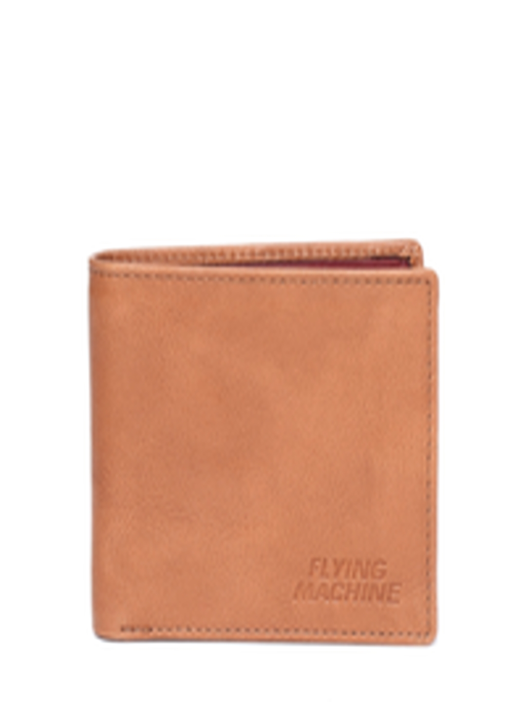Buy Flying Machine Men Brown Solid Two Fold Wallet - Wallets for Men ...