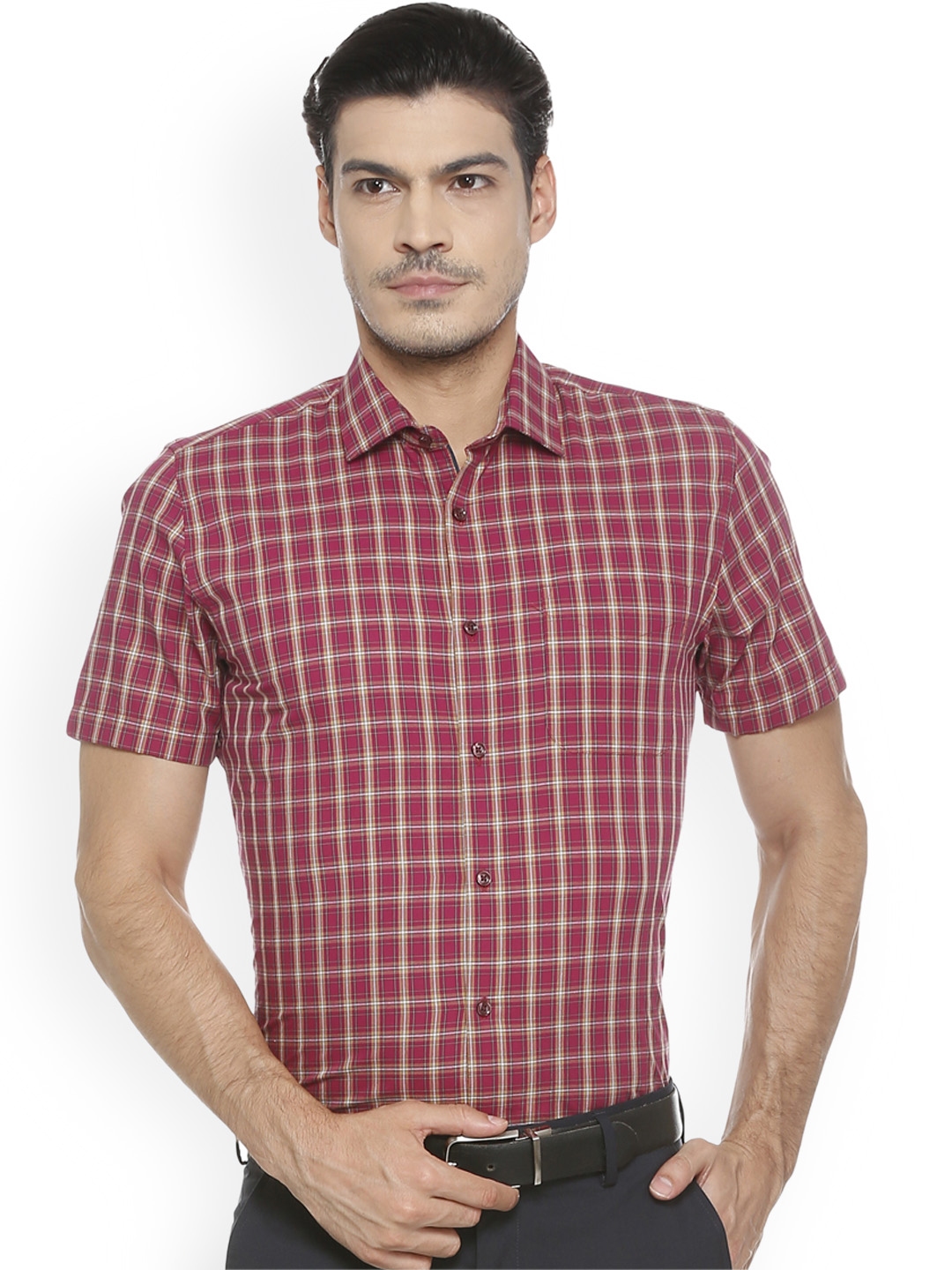 peter england shirts black