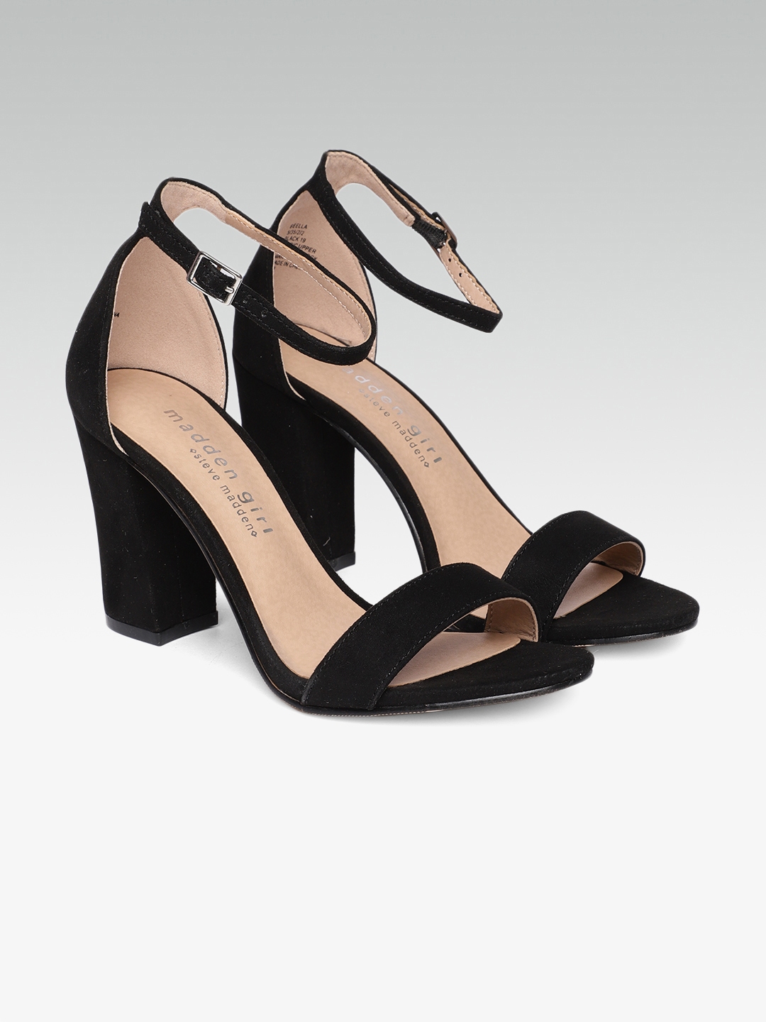 steve madden heel sandals black