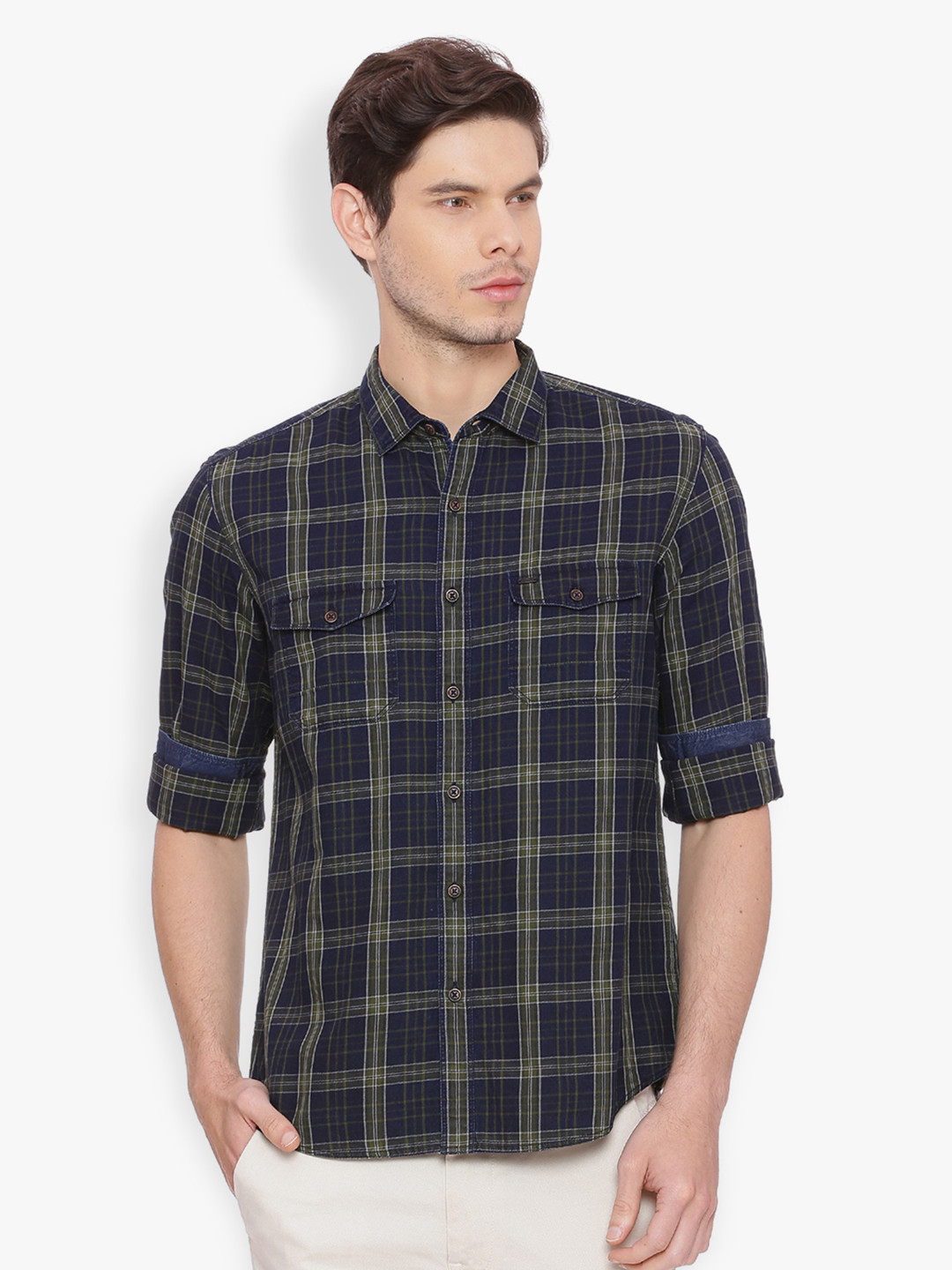 basics checked shirts