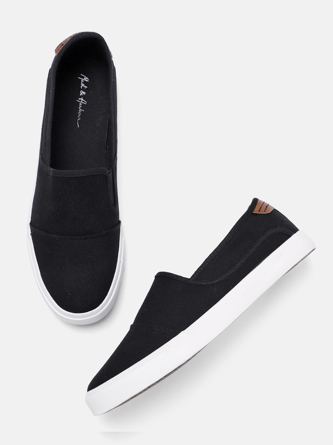 mast and harbour black sneakers