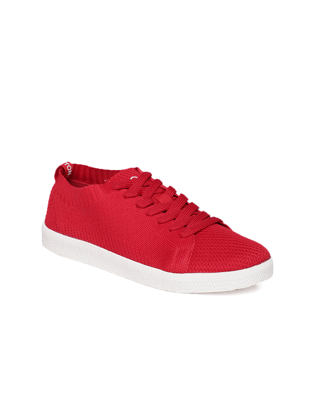 Buy United Colors Of Women Red Sneakers Casual Shoes for