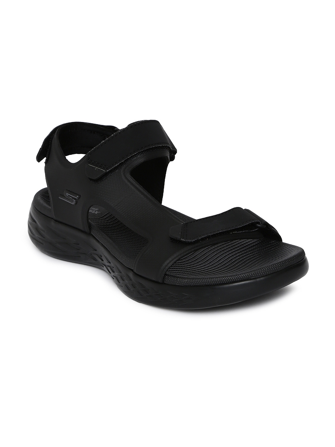 skechers sandals mens black