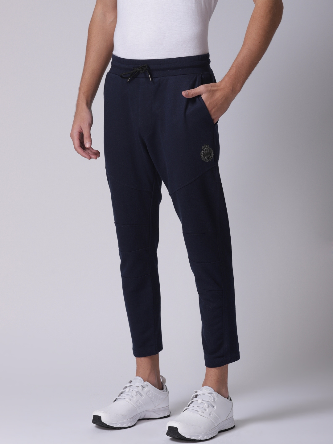 mens navy blue track pants