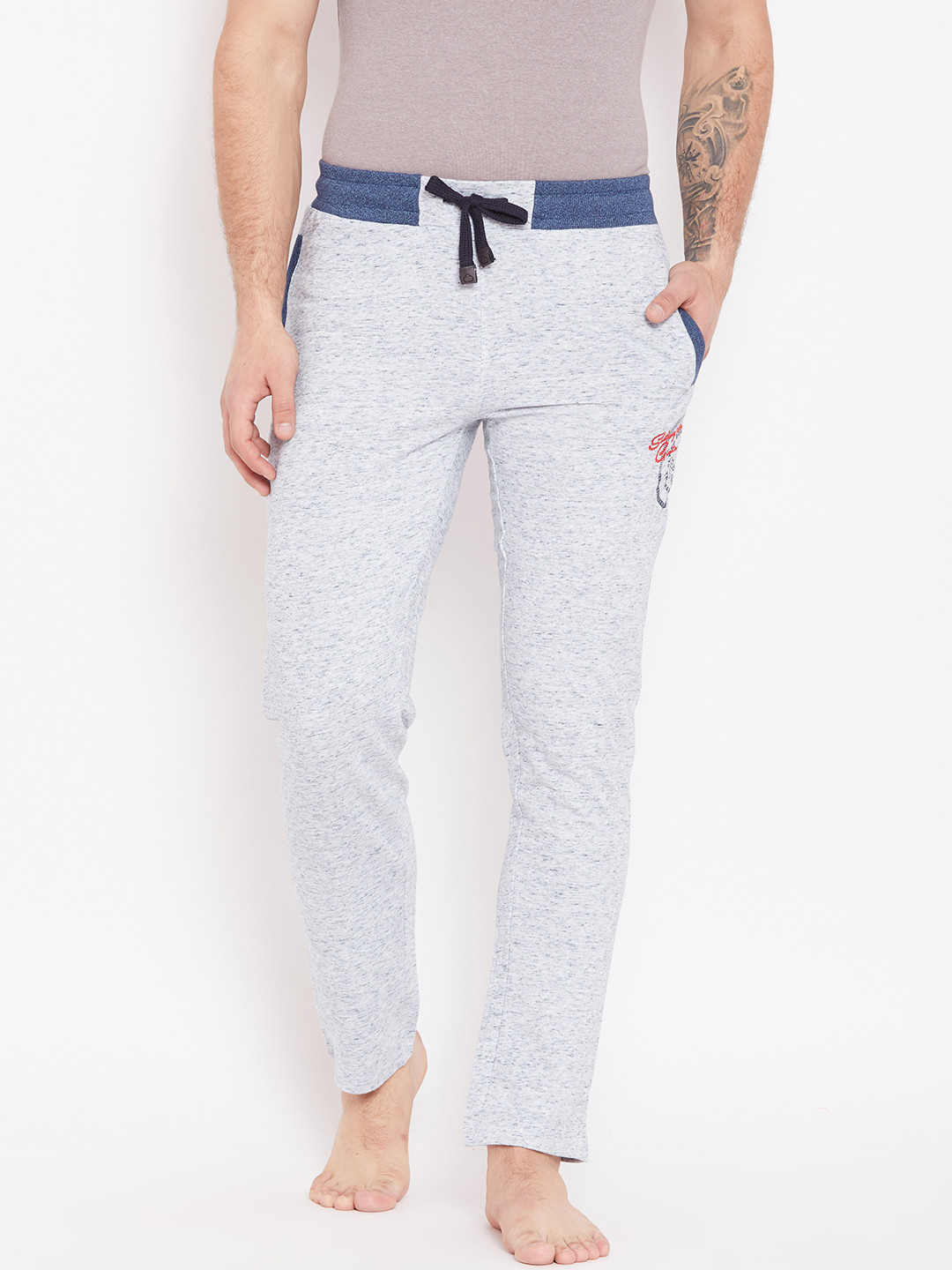 Buy Sweet Dreams Men Light Blue Solid Lounge Pants MP 141978 Lounge