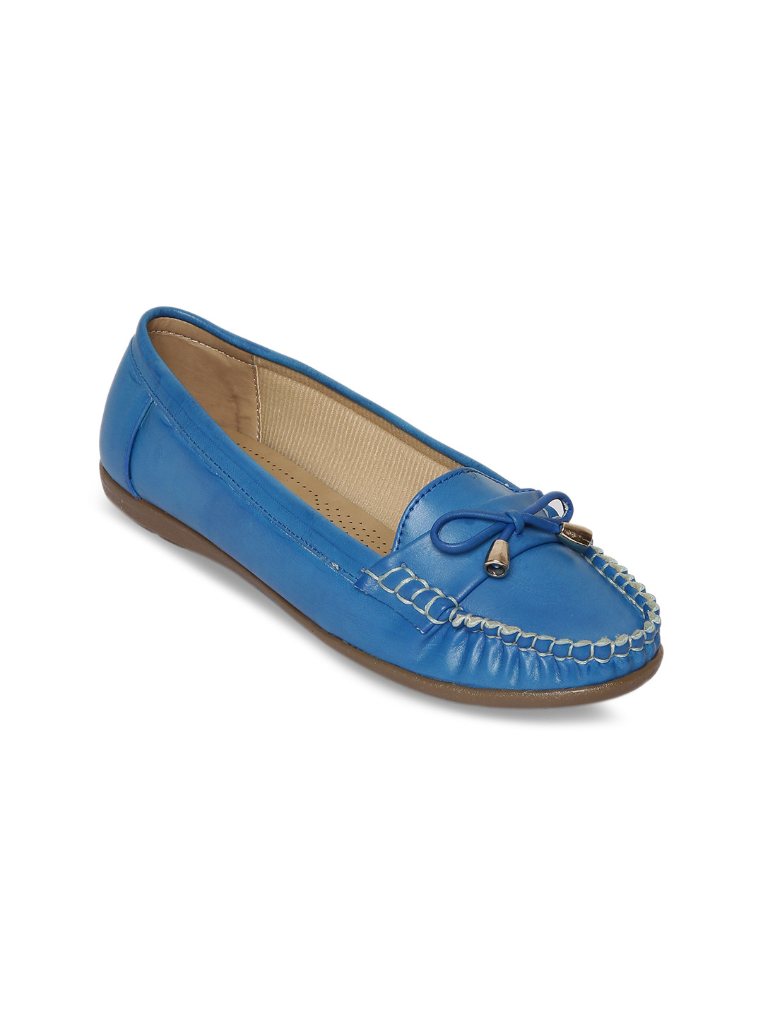 Buy Wood Brough Women Blue Loafers Casual Shoes for Women 7787657