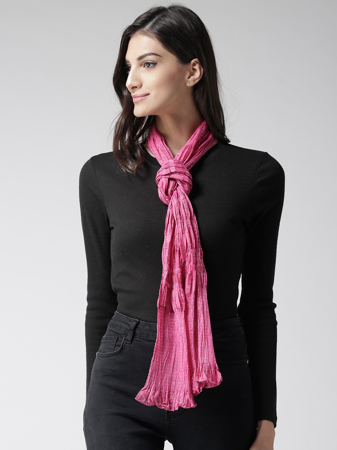 Buy Style Quotient Women Pink Printed Stole Stoles For Women 7787753 Myntra