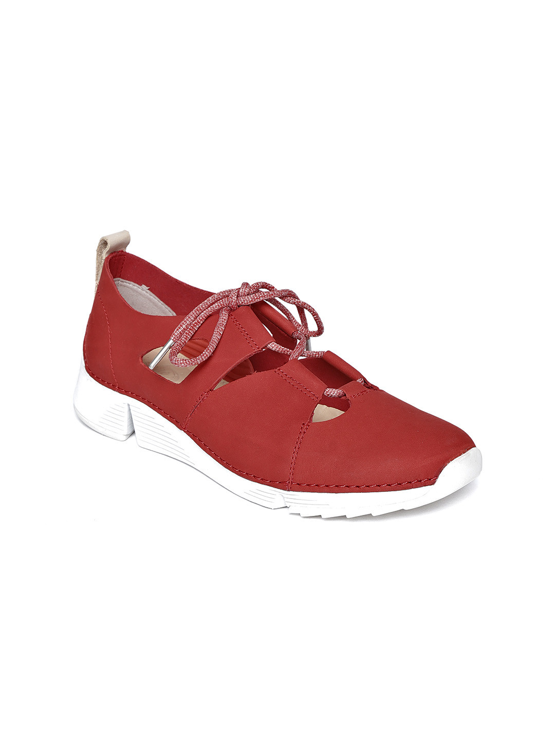 clarks shoes womens red