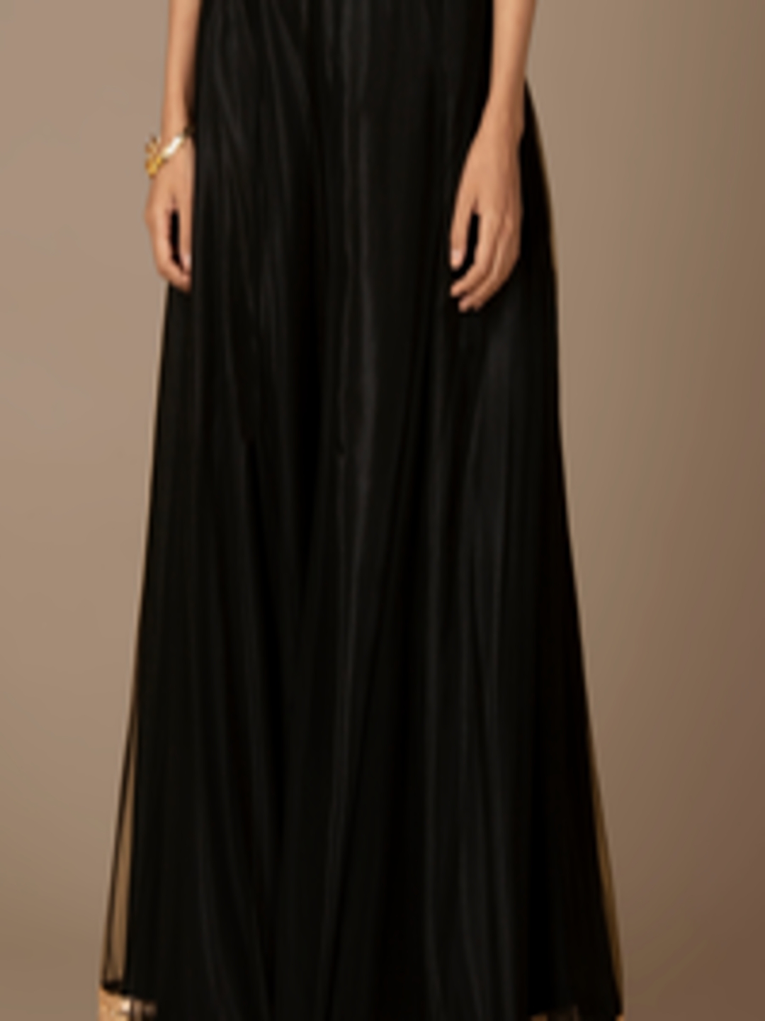 Buy INDYA Women Black Maxi Flared Skirt - Skirts for Women 7788825 | Myntra