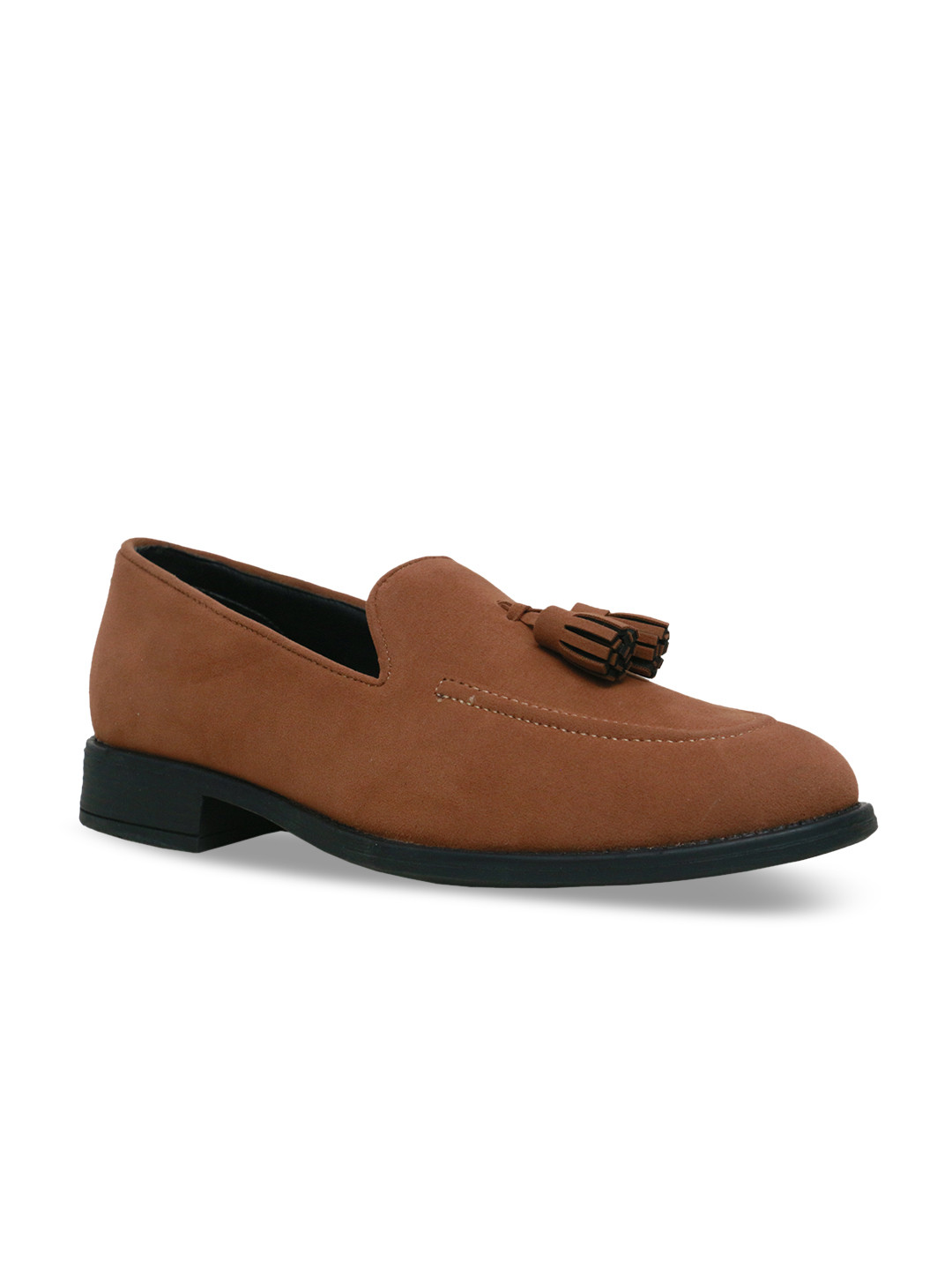 Buy VEGAN BASICS Men Brown Solid Suede Mid Top Loafers Casual Shoes for Men 7796697 Myntra