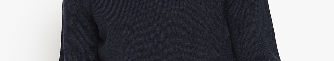 Buy OVS Men Navy Blue Solid Pullover - Sweaters for Men 7799137 | Myntra